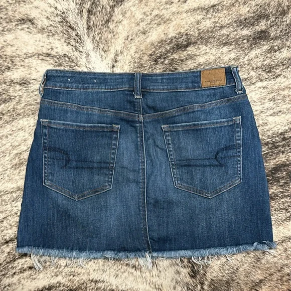 American Eagle High Rise Mini Jean Skirt - Picture 3 of 6